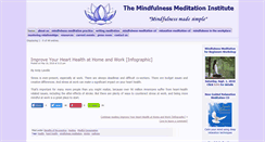 Desktop Screenshot of mindfulnessmeditationinstitute.org