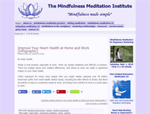 Tablet Screenshot of mindfulnessmeditationinstitute.org